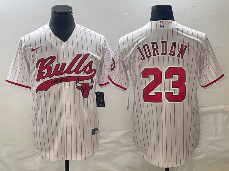 Men Chicago Bulls Blank #23 Jordan white Nike 2023 NBA Jerseys->chicago bulls->NBA Jersey